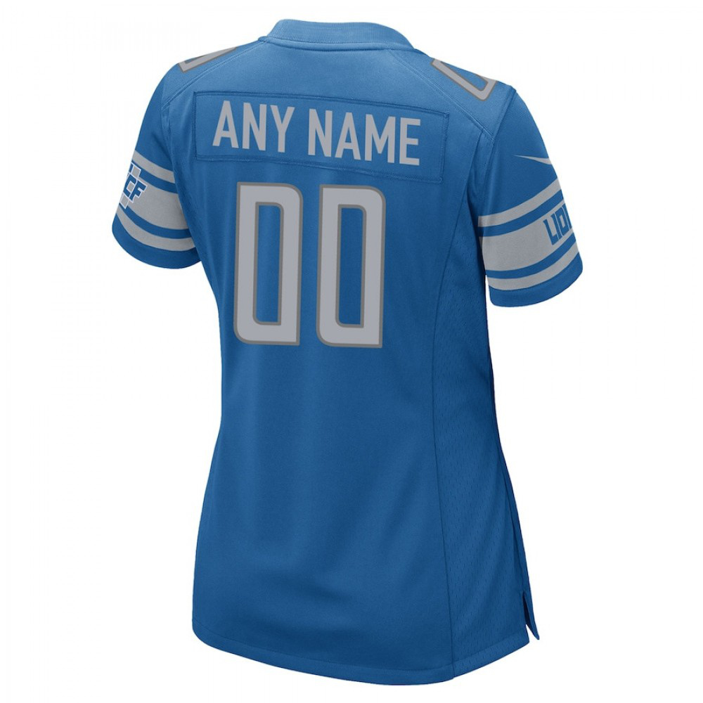 Detroit Lions Nike Women's Custom Game Jersey - Blue-Profan Arena